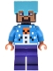 Minifig No: min237  Name: Steve - Holiday Snow Golem Sweater, Medium Azure Helmet