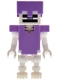 Minifig No: min253  Name: Skeleton, Minecraft - Medium Lavender Armor and Helmet