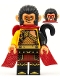 Minifig No: mk029  Name: Evil Macaque - Gold and Dark Red Amor, Red Cape