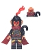 Minifig No: mk075  Name: Evil Macaque - Black and Red Armor, Dark Red Cape, Monkey Tail