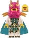 Minifig No: mk123  Name: Dragon of the East - Legs, Dark Turquoise Cape