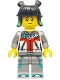 Minifig No: mk161  Name: Mei - White Jacket, Flat Silver Legs