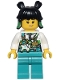 Minifig No: mk173  Name: Mei - White Top, Overalls, Dragon Bag