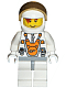 Minifig No: mm008  Name: Mars Mission Astronaut with Helmet and Red-Brown Hair over Eye and Stubble