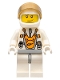 Minifig No: mm015  Name: Mars Mission Astronaut with Helmet, Metallic Gold Visor, Smirk and Stubble Beard