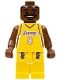 Minifig No: nba001  Name: NBA Kobe Bryant, Los Angeles Lakers #8 (Home Uniform)
