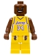 Minifig No: nba022  Name: NBA Shaquille O'Neal, Los Angeles Lakers #34 (Home Uniform)