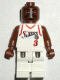 Minifig No: nba037  Name: NBA Allen Iverson, Philadelphia 76ers #3 (White Uniform)
