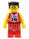 Minifig No: nba045  Name: NBA Player, Number 10 with Red Legs
