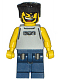 Minifig No: nba048 Name: Basketball Street Player, Light Gray Torso and Dark Blue Legs, Black Flat Top Hair Minifig No: nba048 Name: Basketball Street Player, Light Gray Torso and Dark Blue Legs, Black Flat Top Hair