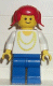 Minifig No: ncklc011 Name: Necklace Gold - Blue Legs, Red Pigtails Hair Minifig No: ncklc011 Name: Necklace Gold - Blue Legs, Red Pigtails Hair
