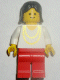 Minifig No: ncklc012 Name: Necklace Gold - Red Legs, Black Female Hair Minifig No: ncklc012 Name: Necklace Gold - Red Legs, Black Female Hair