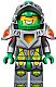 Minifig No: nex025  Name: Aaron Fox - Flat Silver Visor and Armor
