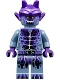 Minifig No: nex072  Name: Stone Stomper - Fully Cracked Open Chest and Legs, Open Mouth, Dark Purple Gargoyle Horns