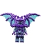 Minifig No: nex081  Name: Gargoyle - Dark Purple Wings with Trans-Light Blue Membranes