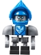 Minifig No: nex090  Name: Clay Bot - Dark Bluish Gray Shoulders and Blue Helmet