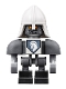 Minifig No: nex091  Name: Lance Bot - Dark Bluish Gray Shoulders, White Helmet