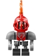 Minifig No: nex105  Name: Macy Bot - Dark Bluish Gray Shoulders, Red Helmet
