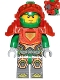 Minifig No: nex115  Name: Aaron - Trans-Neon Orange Armor and Visor, Clip and Tow Ball on Back