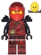 Lego part: Kai - The Hands of Time, Black Armor, Dual Sided Head