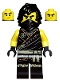 Minifig No: njo0575  Name: Cole - Legacy, Rebooted, Ninjago Logogram 'MANTER' on Torso