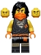 Minifig No: njo0645  Name: Cole - Legacy, Orange Bandana