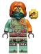Minifig No: njo0657  Name: Ronin - Legacy, Dark Green Bandana