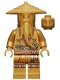 Minifig No: njo0658  Name: Wu Sensei - 10th Anniversary Golden Ninja