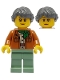 Minifig No: njo0665  Name: Misako - Legacy, Dark Orange Jacket