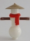 Minifig No: njo0730 Name: Snowman - Red Scarf, Conical Hat Minifig No: njo0730 Name: Snowman - Red Scarf, Conical Hat