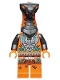 Minifig No: njo0735  Name: Boa Destructor - Breastplate Torso, Pearl Dark Gray Head