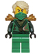 Minifig No: njo087  Name: Lloyd (Techno Robe) - Rebooted, Pearl Gold Shoulder Armor