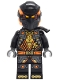 Lego part: Cole - Dragons Rising, Tunic with Shoulder Armor, Head Wrap, Scabbard