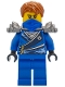 Minifig No: njo103  Name: Jay (Techno Robe) - Rebooted, Flat Silver Shoulder Armor