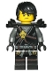 Minifig No: njo297  Name: Cole (Honor Robe) - Day of the Departed, Hair, Black Shoulder Armor
