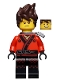 Minifig No: njo317  Name: Kai - The LEGO Ninjago Movie, Hair, Flat Silver Scabbard