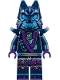 Minifig No: njo851  Name: Wolf Mask Warrior / Wolf Mask Claw Warrior  - Dark Blue and Dark Azure Mask, Shoulder Armor