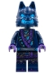 Minifig No: njo869  Name: Wolf Mask Claw Warrior - Dark Blue and Dark Azure Mask, Neck Bracket