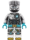 Lego part: Zane - Dragons Rising, Flat Silver Torso, Smile