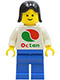 Minifig No: oct010  Name: Octan - White Logo, Blue Legs, Black Female Hair