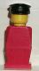 Minifig No: old012  Name: Legoland - Red Torso, Red Legs, Black Hat