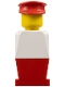 Minifig No: old016  Name: LEGOLAND - White Torso, Red Legs, Red Hat