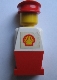 Minifig No: old016s  Name: Legoland - White Torso, Red Legs, Red Hat, Shell Logo Sticker