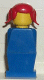 Minifig No: old022  Name: Legoland - Blue Torso, Blue Legs, Red Pigtails Hair