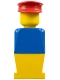 Minifig No: old023  Name: LEGOLAND - Blue Torso, Yellow Legs, Red Hat