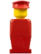 Minifig No: old025  Name: LEGOLAND - Red Torso, Red Legs, Red Hat