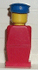 Minifig No: old031  Name: Legoland - Red Torso, Red Legs, Blue Hat
