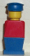 Minifig No: old033  Name: Legoland - Red Torso, Blue Legs, Blue Hat