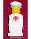 Minifig No: old047s  Name: Legoland - White Torso, White Legs, White Hat, Red Cross Sticker