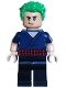 Minifig No: op006  Name: Roronoa Zoro - Dark Blue Shirt, Hair